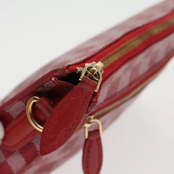 LOUIS VUITTON Damier Color Module Clutch Bag 2way Red - Picture 5 of 16